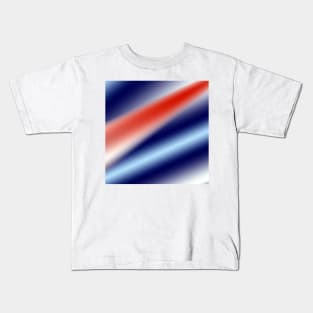 red blue white abstract texture background pattern Kids T-Shirt